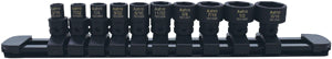 Astro Pneumatic 78110 10-Piece 1/4" Drive SAE Low Profile Nano Impact Socket Set
