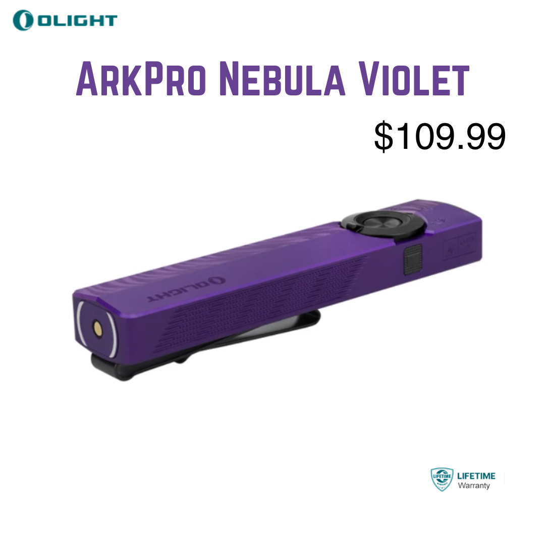 best selling olight flashlight ArkPro Nebula Violet Handheld – Valtools BTS Essentials It can withstand drops Patagonia Black Hole 32L COLOR:241 - PEARL AYU ORANGE BELLY