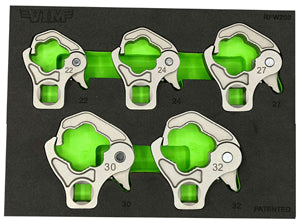 VIM Tools 5 Piece 1/2" Drive Large Ratcheting Flare Nut Set (RFW200)
