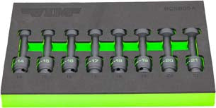 VIM Tools 8 Piece 1/2" Drive Impact Ball Universal Close-Quarter Socket Set (BCS800A)