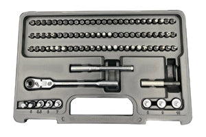 VIM Tools 89 Piece Bit Set with 1/4" Flex Ratchet (FRBS89)
