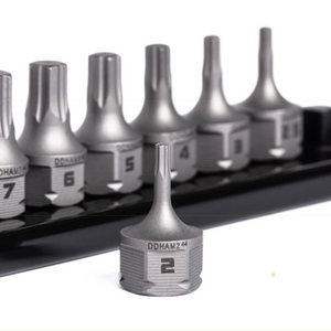 GRIPEDGE 10-PC RPT 1/4'' Drive Low-Profile Metric Hex Dual Action Driver Bit Set Part #DDHAM10S