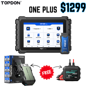 TOPDON TDONEPLUS 10.1" Professional Advanced Automotive Diagnostic Scan Tool with J2534 ECU Programmer