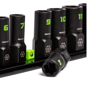 Gripedge RPT Socket Extractor Set - 9-Pc 1/4" Drive Metric
