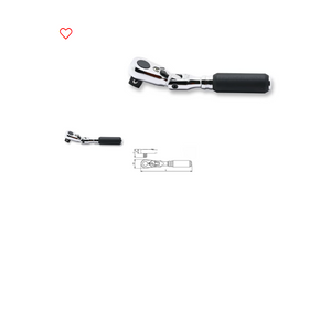 Koken 1/4” Body 3/8” Sq. Dr ratchet handle 72 teeth flexible head length 114 mm Z series