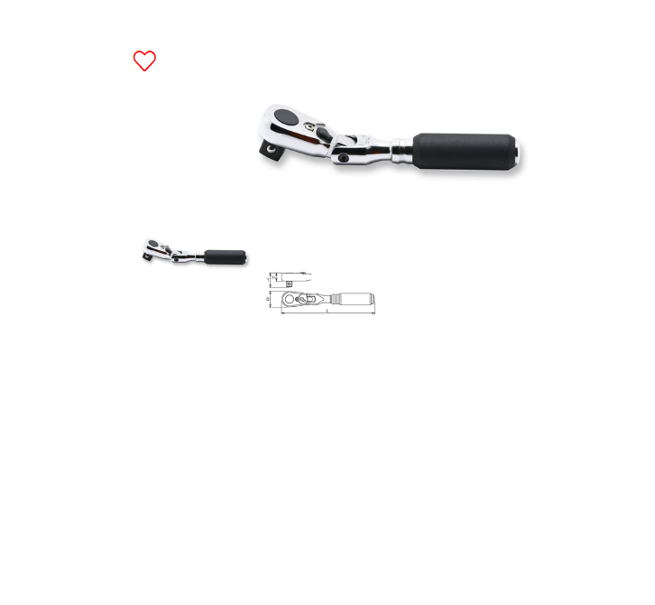 Koken 1/4” Body 3/8” Sq. Dr ratchet handle 72 teeth flexible head length 114 mm Z series