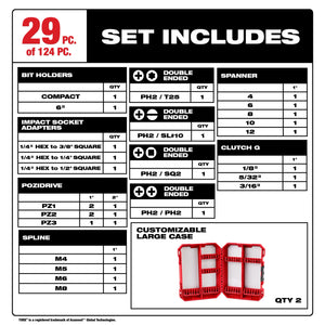 Milwaukee 48-32-4034 SHOCKWAVE 124-Piece Impact Duty Driver Bit Set - view 3
