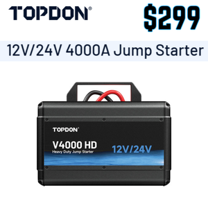 TOPDON V4000 HD One Jump Starter for All Your Heavy-Duty Needs