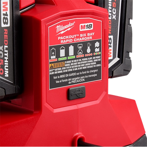 Milwaukee M18 PACKOUT Six Bay Rapid Charger