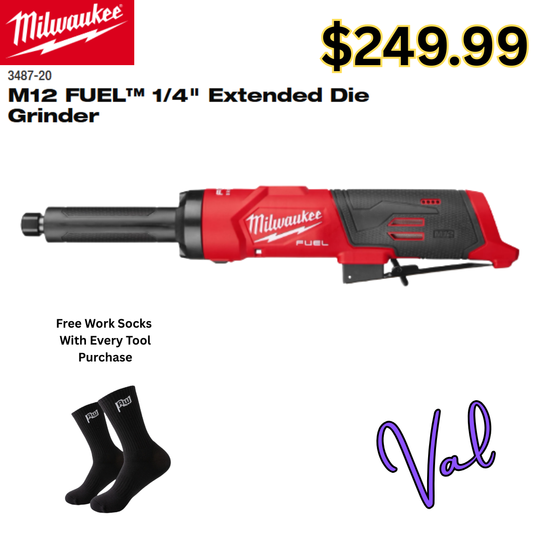 M12 FUEL™ 1/4" Extended Die Grinder