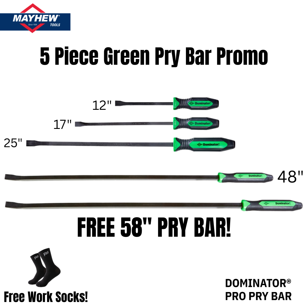 Mayhew 5 Piece Green Pry Bar Promo