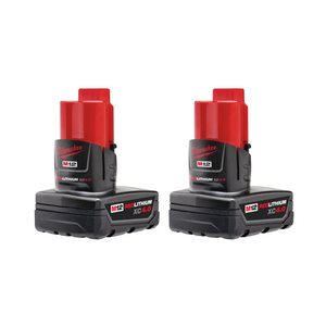 Milwaukee M12 REDLITHIUM XC4.0 Battery 2-Pack