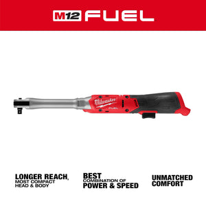 Milwaukee M12 FUEL™ 3/8" Extended Reach Ratchet