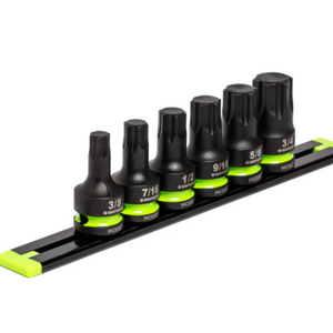 GRIPEDGE RPT Impact Hex Driver Set - 6-Pc 1/2’’ Drive Short SAE Part #IHCS6S