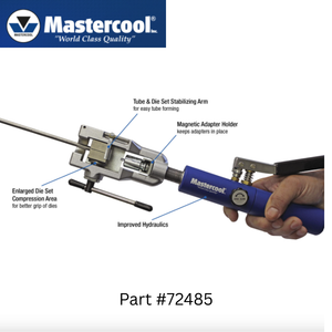 Mastercool Universal Hydraulic Flaring Tool Set With GM Transmission Cooling Lines Dies And D Adapters