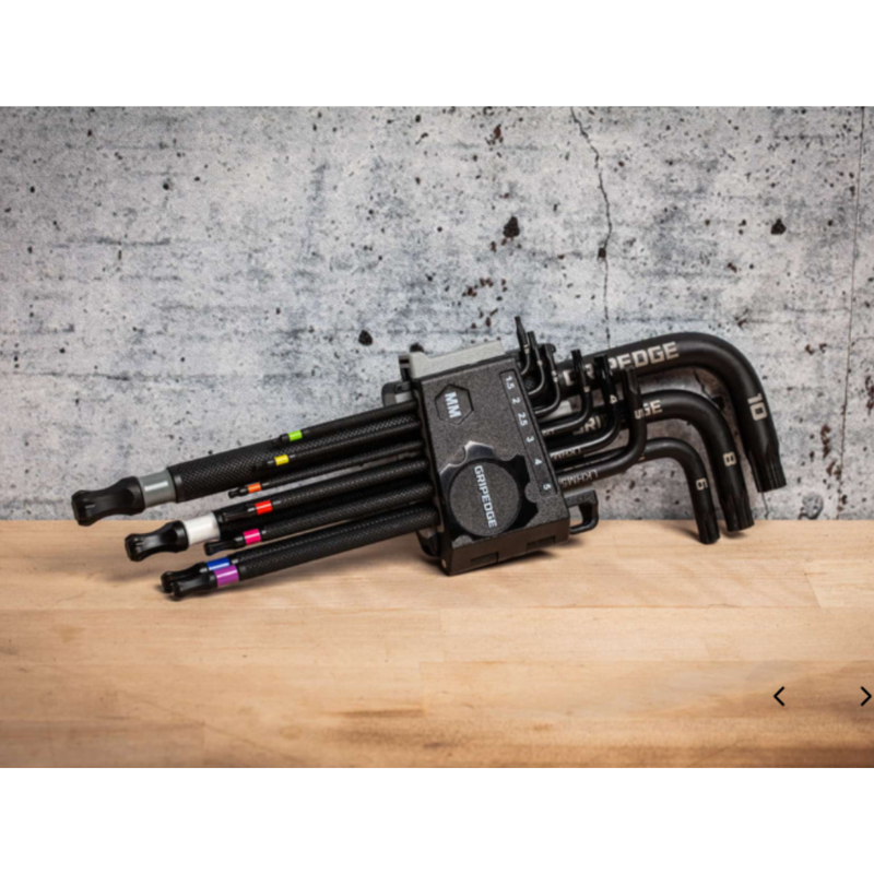 GripEdge 9-PC RPT Long Metric Hex Key Set