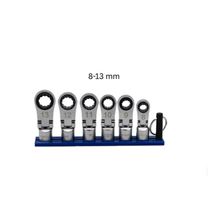 VIM Tools 6 PC. 12PT NANO FLEX OFFSET RATCHETING ATTACHMENT SET – 3/8″ DRIVE (8 – 13MM)