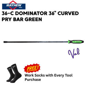Mayhew 36-C Dominator 36" Curved Pry Bar Green