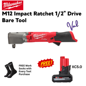 Milwaukee M12 Impact Ratchet 1/2" Drive  Bare Tool