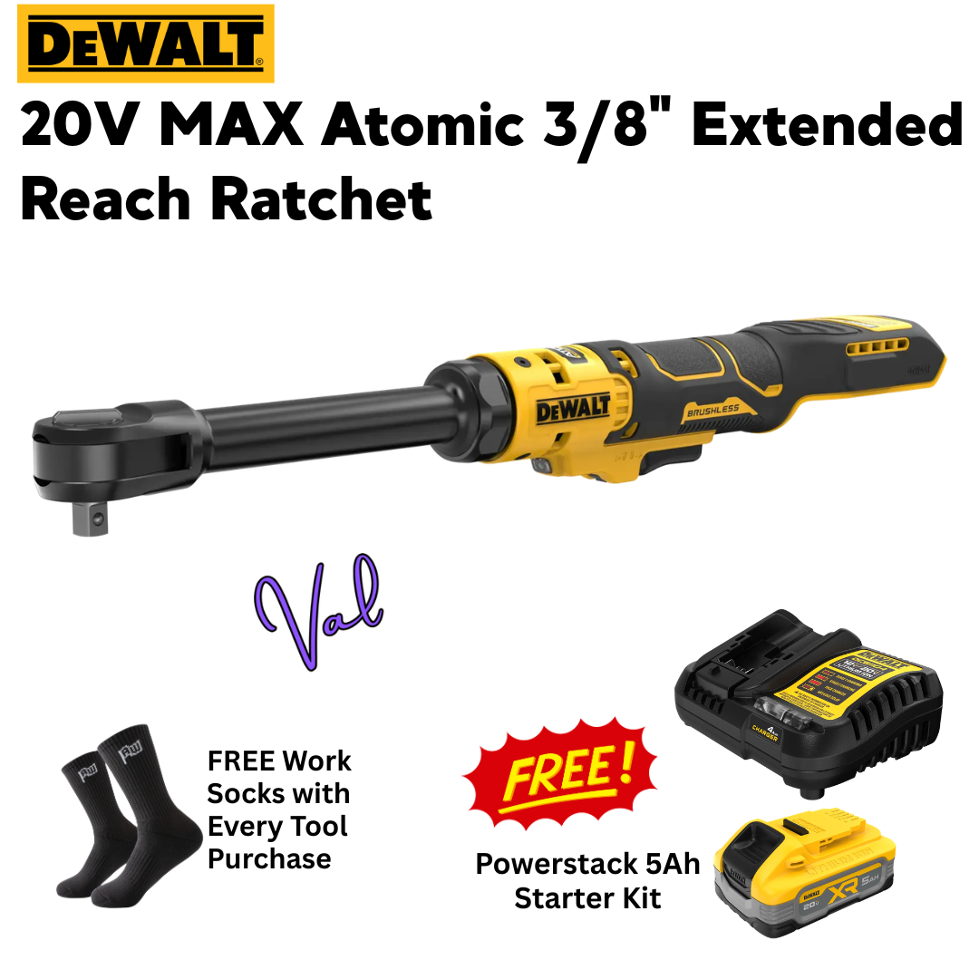 Dewalt 20V MAX Atomic 3/8" Extended Reach Ratchet