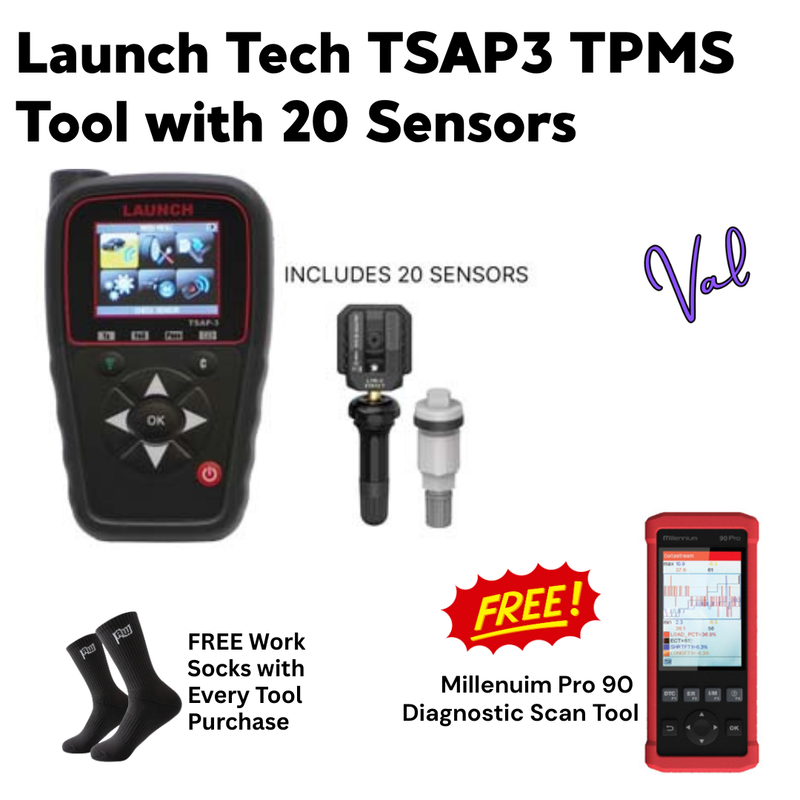 Launch Tech TSAP3 TPMS Tool with 20 Sensors