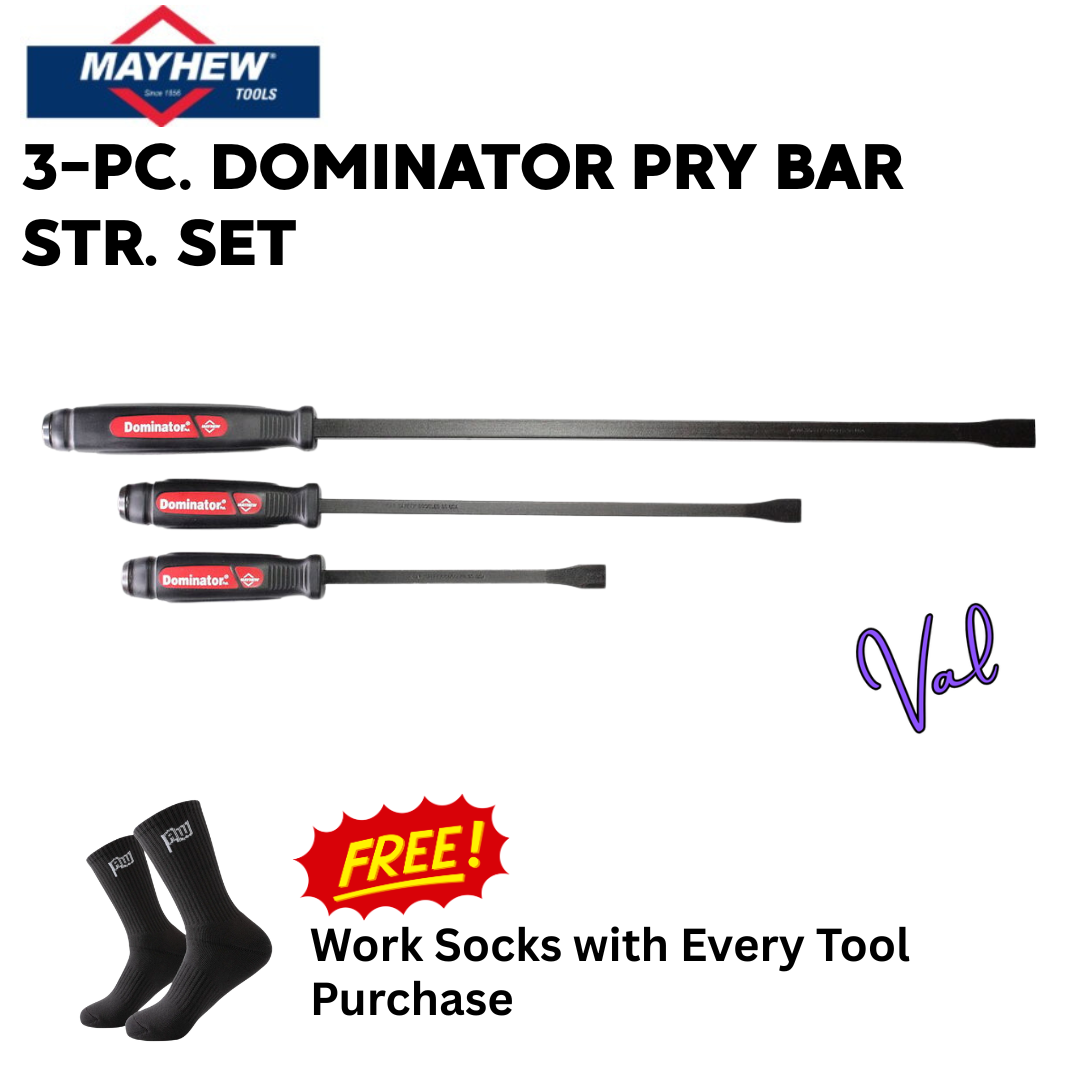 Mayhew 3-PC. Dominator Pry Bar Str. Set