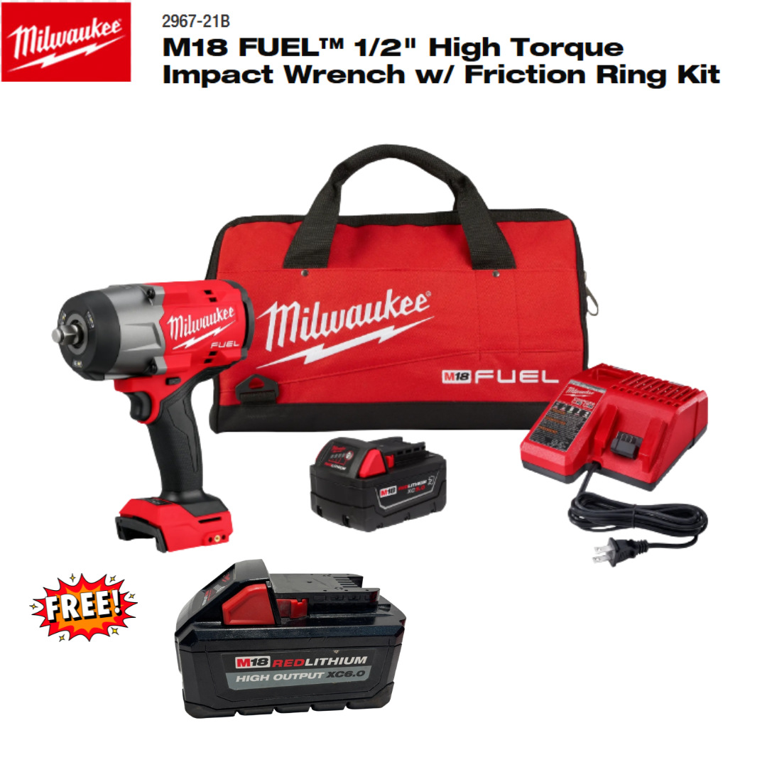 Milwaukee M18 FUEL 1/2" High Torque Impact Wrench 1-Battery Kit