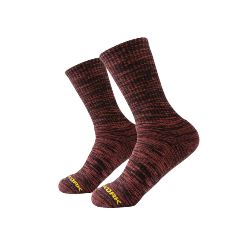 Crimson Heather Bamboo Work Socks