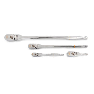 GEARWRENCH 81230XP 4 piece 120XP flex head teardrop ratchet set in foam tray