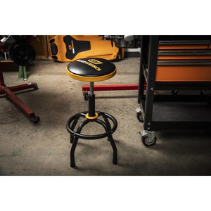 GEARWRENCH 86992 shop stool in a garage setting