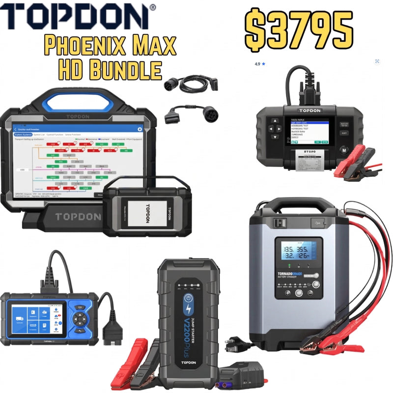 TOPDON Phoenix Max Automotive & Heavy Duty Diagnostic Bundle