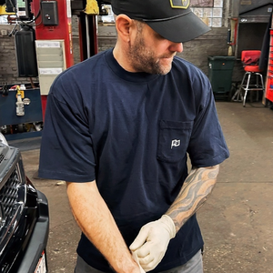 Days Pay Pocket Navy T Shirt