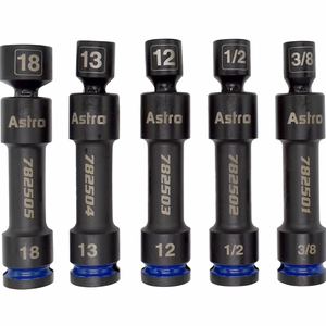 1/2” Drive 12 Point Pinless Heavy-Duty Driveline Impact Socket Set
