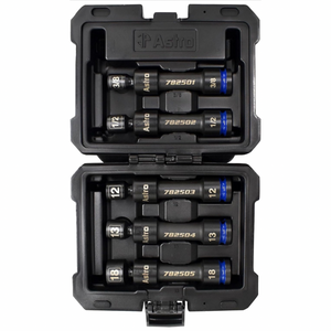 1/2” Drive 12 Point Pinless Heavy-Duty Driveline Impact Socket Set