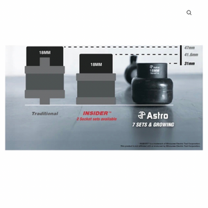 Astro Pneumatic High Speed Extended Air Ratchet for 3/8″ & Nano Sockets