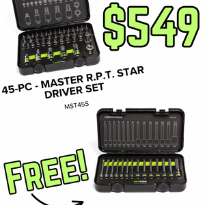 GRIPEDGE 45-PC - Master R.P.T. Star Driver Set Part #MST45S