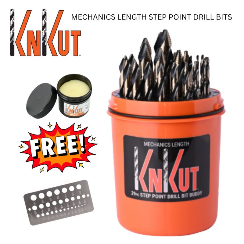 KnKut MECHANICS LENGTH STEP POINT DRILL BITS