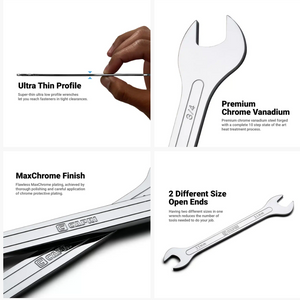 Capri Tools Super Thin 14 Piece Wrench Set with Mechanics Tray