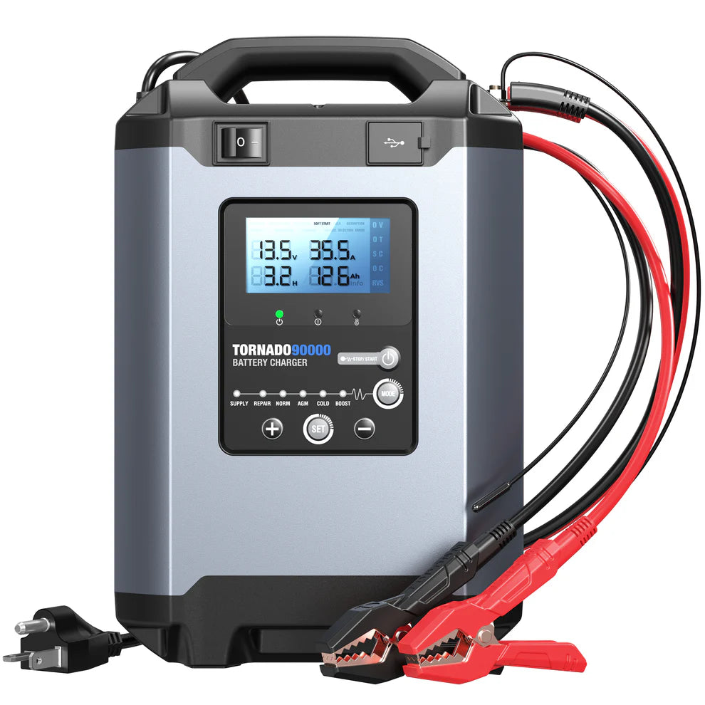 TOPDON Tornado90000 90A 12V/24V Stable Power Supply & Smart Charger