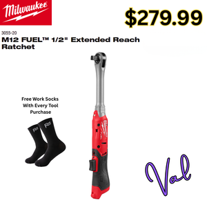 Milwaukee M12 FUEL™ 1/2" Extended Reach Ratchet