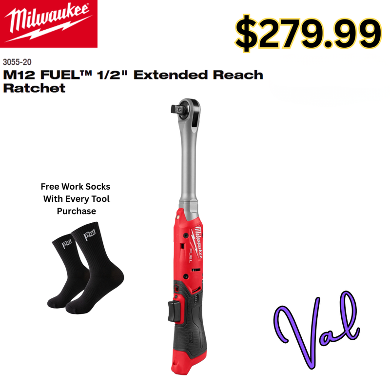 Milwaukee M12 FUEL™ 1/2" Extended Reach Ratchet