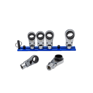 VIM Tools 6 PC. 12PT NANO FLEX OFFSET RATCHETING ATTACHMENT SET – 3/8″ DRIVE (14 – 19MM)