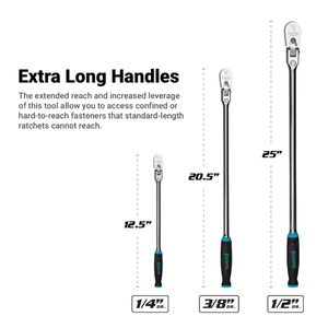 Capri Tools Extra Long Flexhead Ratchet Set