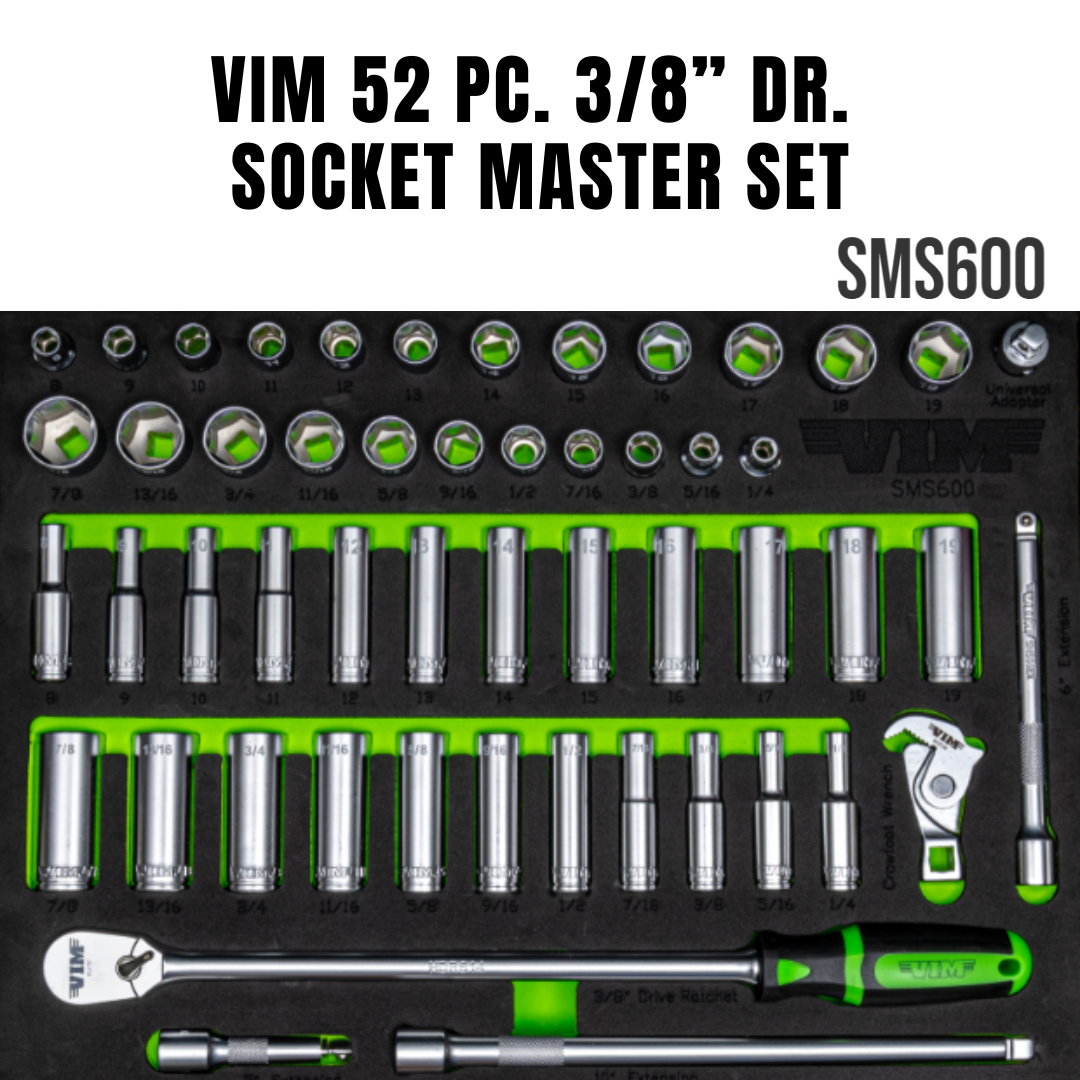 VIM 52 PC. 3/8” DR. SOCKET MASTER SET