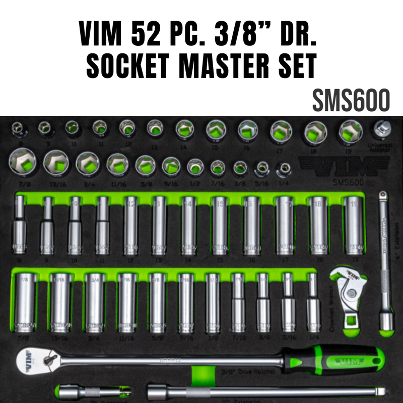 VIM 52 PC. 3/8” DR. SOCKET MASTER SET