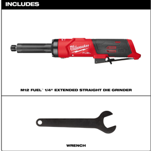 M12 FUEL™ 1/4" Extended Die Grinder