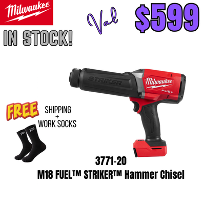 Milwaukee M18 FUEL™ STRIKER™ Hammer Chisel — IN STOCK READY TO SHIP