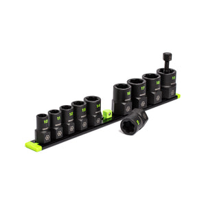 GripEdge XBM10S 10-Pc 3/8 inch Drive Metric Socket Extractor Set