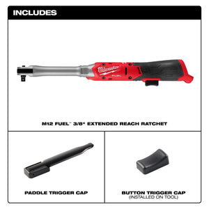 Milwaukee M12 FUEL™ 3/8" Extended Reach Ratchet
