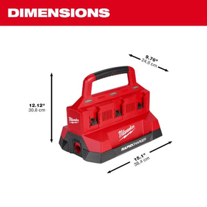 Milwaukee M18 PACKOUT Six Bay Rapid Charger